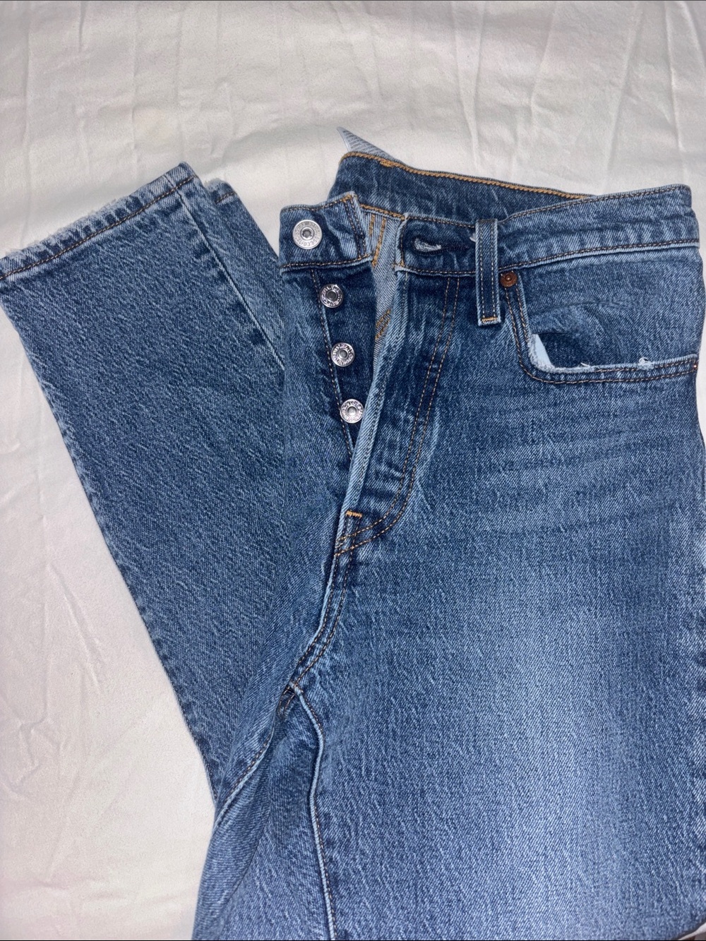 Levi’s Button Fly Straight Legs
